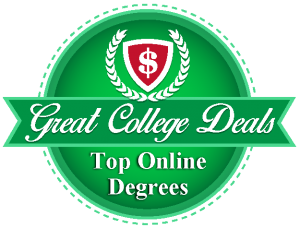 Badge for our ranking of online master's in educational leadership degrees