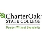 Logo of Charter Oak State College for our ranking of top online criminal justice degrees