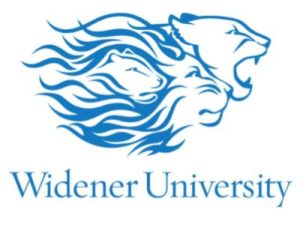 A logo of Widener University for our article on the 30 most affordable online MSW degrees